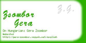 zsombor gera business card